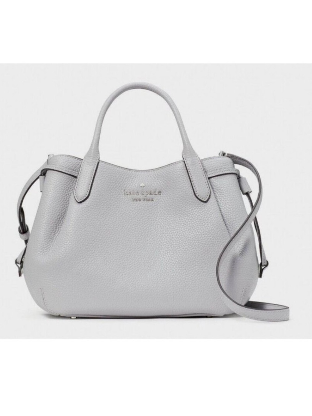 BNWT Kate Spade Dumpling Small Satchel Bag in Sold Out Mountain Grey